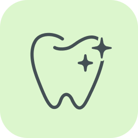 sparkling tooth icon