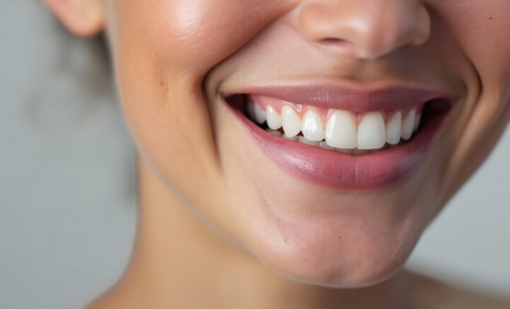 close up of a woman smiling